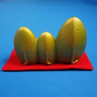 干支文鎮　鋳物　「丑」　3頭