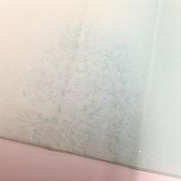 仮名加工紙　楮紙　かぐ山　古代紋刷ボカシ・砂子　半切　10枚　水色